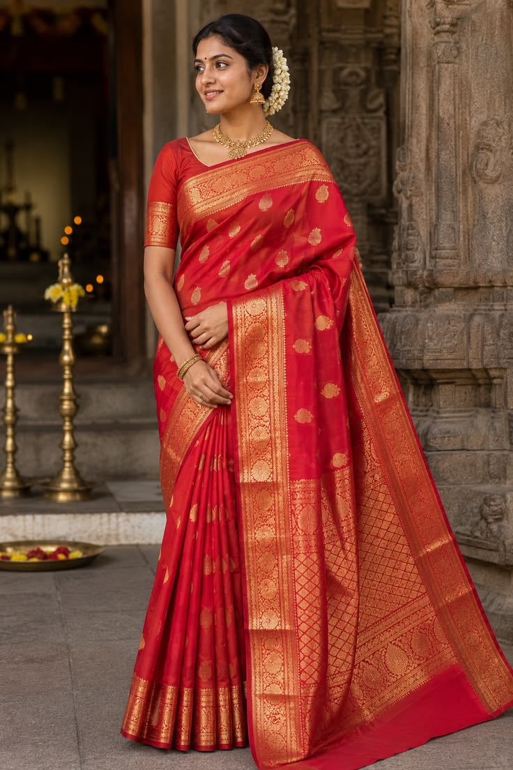 Royal Red Pattu Saree